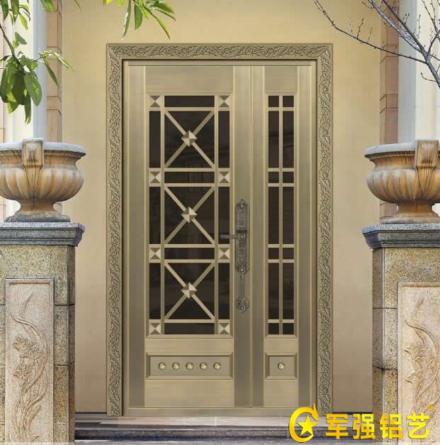 玻璃别墅子母門